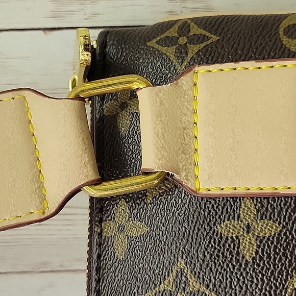 LOUIS VUITTON Beaubourg MM Damier Azur Shoulder Bag Rose  LV crossbody bag 1394